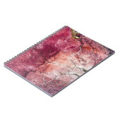 Abstraktes rotes und braunes Bild Notizblock (Linke Seite)