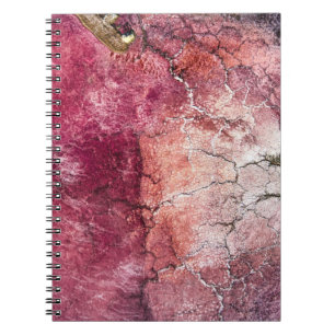 Abstraktes rotes und braunes Bild Notizblock
