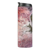 Abstraktes rotes und braunes Bild Thermosbecher (Nach rechts gedreht)