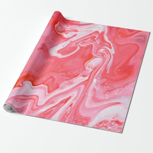 Abstraktes rotes und graues Bild Geschenkpapier (Ungerollt)
