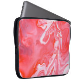 Abstraktes rotes und graues Bild Laptopschutzhülle (Vorne Rechts)