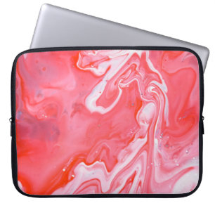 Abstraktes rotes und graues Bild Laptopschutzhülle
