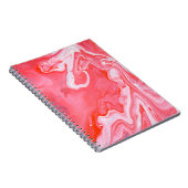 Abstraktes rotes und graues Bild Notizblock (Rechte Seite)