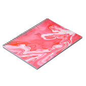 Abstraktes rotes und graues Bild Notizblock (Linke Seite)