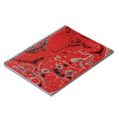 Abstraktes rotes und graues Bild Notizblock (Linke Seite)