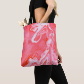 Abstraktes rotes und graues Bild Tasche (Von Nahem)