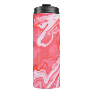 Abstraktes rotes und graues Bild Thermosbecher