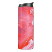 Abstraktes rotes und graues Bild Thermosbecher (Nach links gedreht)