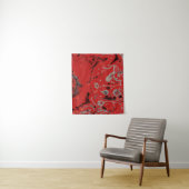 Abstraktes rotes und graues Bild Wandteppich (Beispiel)