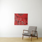 Abstraktes rotes und graues Bild Wandteppich (Beispiel (Horizontal))