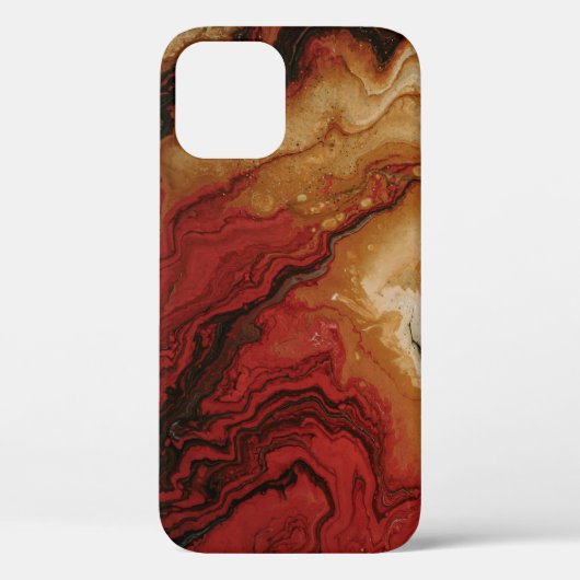 ABSTRAKTES ROTES UND GRAUES WALLPAPIER Case-Mate iPhone HÜLLE (Rückseite)