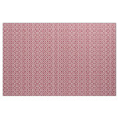 Abstraktes rotes und weißes geometrisches Muster Stoff (Yard (91,4 cm))