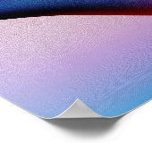 Abstraktes rotes weißes und blaues Plakat (Ecke)