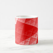 abstraktes Rotmuster Kaffeetasse (Mittel)