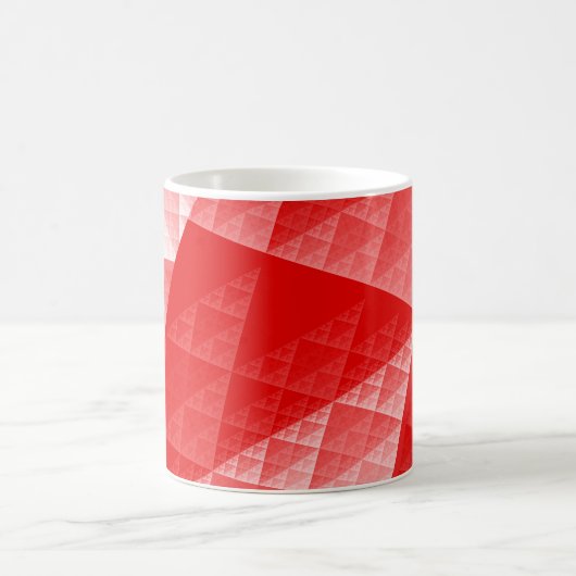 abstraktes Rotmuster Kaffeetasse (Mittel)