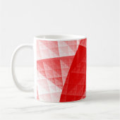 abstraktes Rotmuster Kaffeetasse (Links)