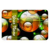 Abstraktes Rundmuster Magnet (Horizontal)