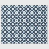 Abstraktes Rundmuster mit geometrischen Elementen Geschenkpapier (Flach)