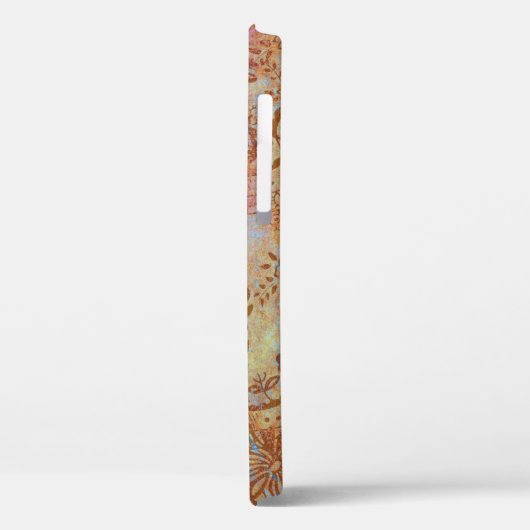 Abstraktes rustikales Land mit Blumen Case-Mate iPhone Hülle (Rückseite / Links)