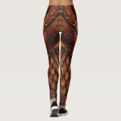 Abstraktes Rüstungsdesign auf Leggings (Rückseite)