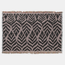 Abstraktes Safari-Braun-Throw-Decke