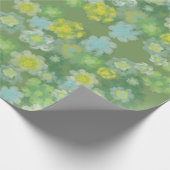 Abstraktes, salziges, florales Farbmuster Geschenkpapier (Ecke)