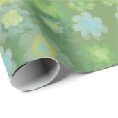 Abstraktes, salziges, florales Farbmuster Geschenkpapier (Rolleneckpunkt)