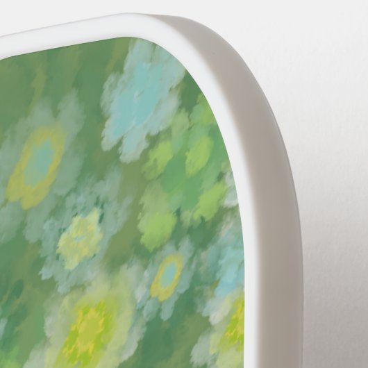 Abstraktes, salziges, florales Farbmuster Pickleball Schläger (Linke Seite)