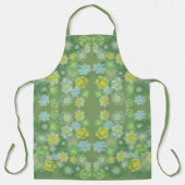 Abstraktes, salziges, florales Farbmuster Schürze (Vorderseite)