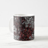 Abstraktes Samphire-Design Kaffeetasse (Vorderseite Links)