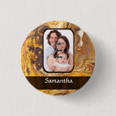 Abstraktes Sandsteinmuster Button (Vorderseite)