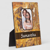 Abstraktes Sandsteinmuster Fotoplatte (Seite)