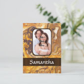 Abstraktes Sandsteinmuster Postkarte (Stehend Vorderseite)