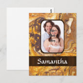 Abstraktes Sandsteinmuster Postkarte (Vorne/Hinten)
