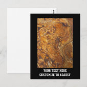 Abstraktes Sandsteinmuster Postkarte (Vorne/Hinten)