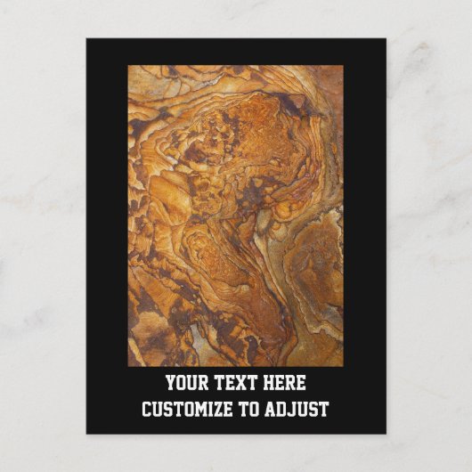 Abstraktes Sandsteinmuster Postkarte (Vorderseite)