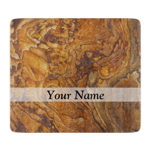 Abstraktes Sandsteinmuster Schneidebrett (Vorderseite)