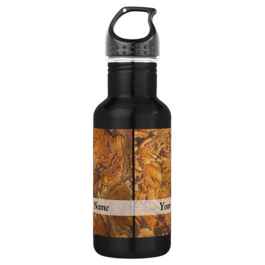 Abstraktes Sandsteinmuster Trinkflasche (Vorderseite)