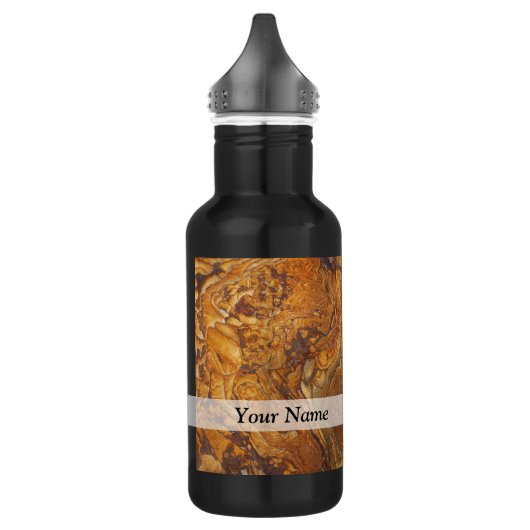 Abstraktes Sandsteinmuster Trinkflasche (Links)