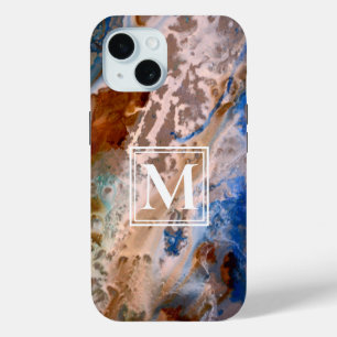 Abstraktes Sandstrand-Muster Wasserschaum-Monogram Case-Mate iPhone Hülle