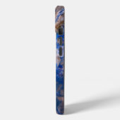 Abstraktes Sandstrand-Muster Wasserschaum-Monogram Case-Mate iPhone Hülle (Rückseite / Links)