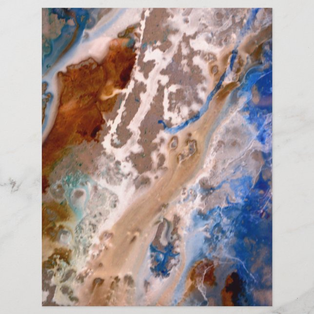 Abstraktes Sandstrandmuster mit Schaumwasser (Vorderseite)