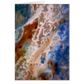 Abstraktes Sandstrandmuster mit Schaumwasser (Vorne)