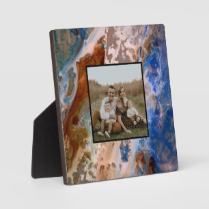 Abstraktes Sandstrandmuster mit Schaumwasser Fotoplatte