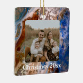 Abstraktes Sandstrandmuster mit Schaumwasser Keramikornament (Rechts)