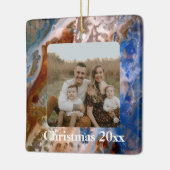 Abstraktes Sandstrandmuster mit Schaumwasser Keramikornament (Links)