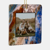 Abstraktes Sandstrandmuster mit Schaumwasser Keramikornament (Rechts)