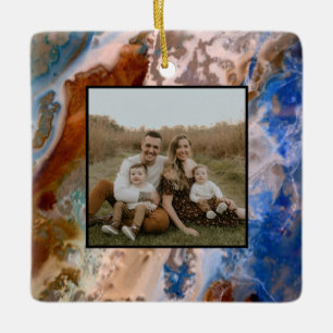 Abstraktes Sandstrandmuster mit Schaumwasser Keramikornament