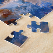 Abstraktes Sandstrandmuster mit Schaumwasser Puzzle (Seite)