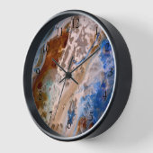 Abstraktes Sandstrandmuster mit Schaumwasser Uhr (Winkel)